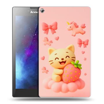 Силиконовый чехол на Lenovo Tab 2 A7-20 с принтом для девочек
