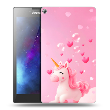 Силиконовый чехол на Lenovo Tab 2 A7-20 с принтом Единорог