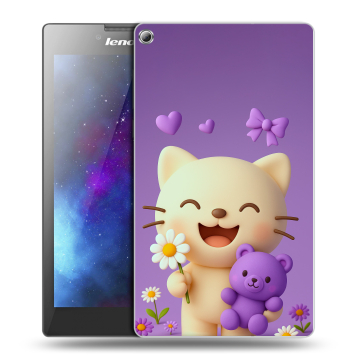 Силиконовый чехол на Lenovo Tab 2 A7-20 с принтом для девочек