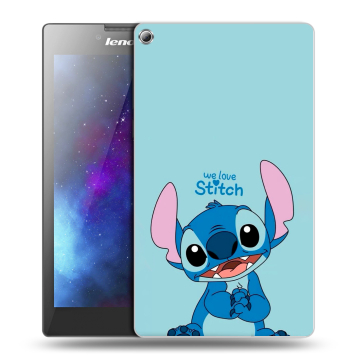 Силиконовый чехол на Lenovo Tab 2 A7-20 с принтом Лило и Стич