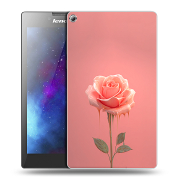 Силиконовый чехол на Lenovo Tab 2 A7-20 с принтом Розовая роза