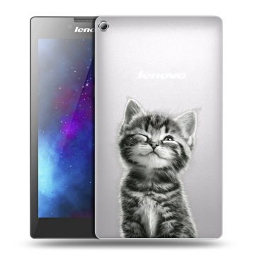 Силиконовый чехол на Lenovo Tab 2 A7-20 с принтом Котенок