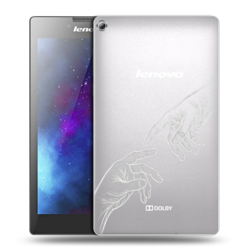 Силиконовый чехол на Lenovo Tab 2 A7-20 с принтом Сотворение мира