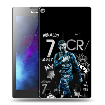 Силиконовый чехол на Lenovo Tab 2 A7-20 с принтом Реал Роналдо