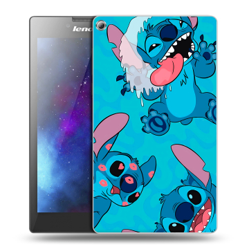 Силиконовый чехол на Lenovo Tab 2 A7-20 с принтом Лило и Стич