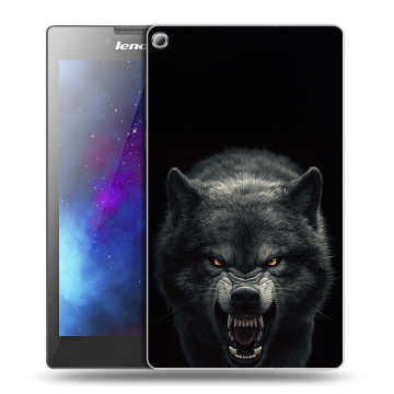 Силиконовый чехол на Lenovo Tab 2 A7-20 с принтом Волк