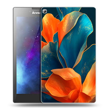 Силиконовый чехол на Lenovo Tab 2 A7-20 с принтом Цветы