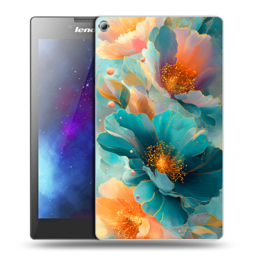 Силиконовый чехол на Lenovo Tab 2 A7-20 с принтом Цветы