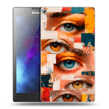Силиконовый чехол на Lenovo Tab 2 A7-20 с принтом Модный принт