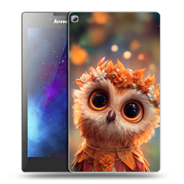 Силиконовый чехол на Lenovo Tab 2 A7-20 с принтом Милая сова