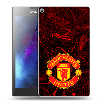 Силиконовый чехол на Lenovo Tab 2 A7-20 с принтом Manchester United