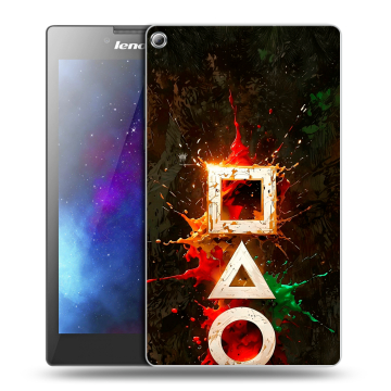 Силиконовый чехол на Lenovo Tab 2 A7-20 с принтом Squid Game Игра кальмара