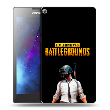 Силиконовый чехол на Lenovo Tab 2 A7-20 с принтом PUGB ПАГБ