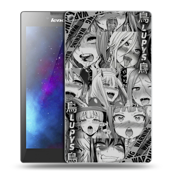 Силиконовый чехол на Lenovo Tab 2 A7-20 с принтом Ahegao Ахегао Аниме