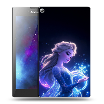 Силиконовый чехол на Lenovo Tab 2 A7-20 с принтом Холодное сердце Frozen