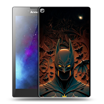 Силиконовый чехол на Lenovo Tab 2 A7-20 с принтом Batman Бэтмен