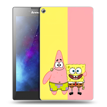 Силиконовый чехол на Lenovo Tab 2 A7-20 с принтом Спанч боб Спанчбоб