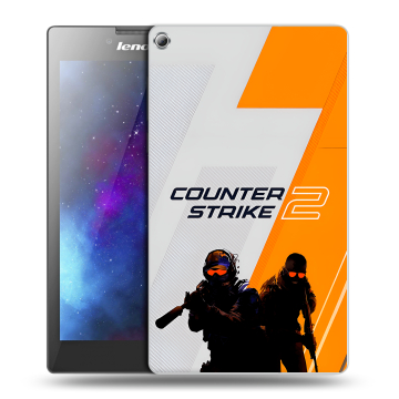 Силиконовый чехол на Lenovo Tab 2 A7-20 с принтом Counter Strike