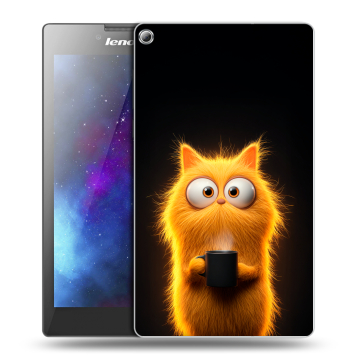 Силиконовый чехол на Lenovo Tab 2 A7-20 с принтом Смешной кот