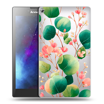 Силиконовый чехол на Lenovo Tab 2 A7-20 с принтом женский