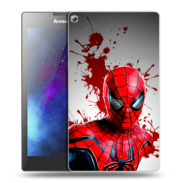 Силиконовый чехол на Lenovo Tab 2 A7-20 с принтом Spiderman Человек паук