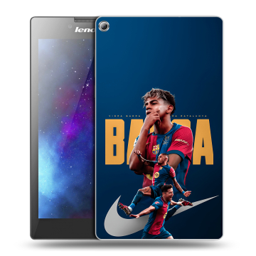 Силиконовый чехол на Lenovo Tab 2 A7-20 с принтом Барселона Barca Yamal 