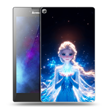 Силиконовый чехол на Lenovo Tab 2 A7-20 с принтом Холодное сердце Frozen