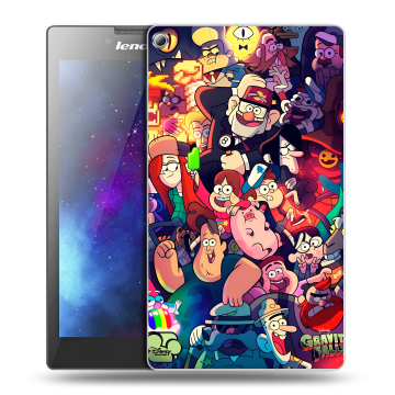 Силиконовый чехол на Lenovo Tab 2 A7-20 с принтом Gravity Falls Гравити Фолз