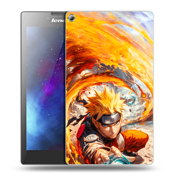 Силиконовый чехол на Lenovo Tab 2 A7-20 с принтом Аниме Наруто Naruto