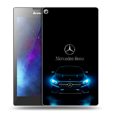 Силиконовый чехол на Lenovo Tab 2 A7-20 с принтом Mercedes Мерседес