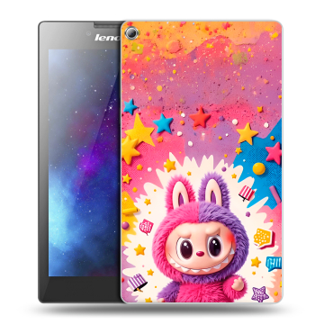 Силиконовый чехол на Lenovo Tab 2 A7-20 с принтом Labubu Лабубу