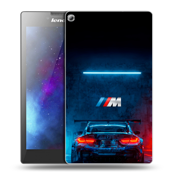 Силиконовый чехол на Lenovo Tab 2 A7-20 с принтом BMW БМВ