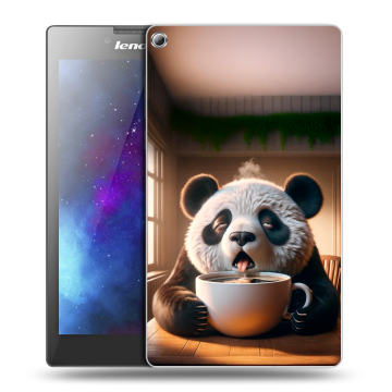 Силиконовый чехол на Lenovo Tab 2 A7-20 с принтом смешная панда