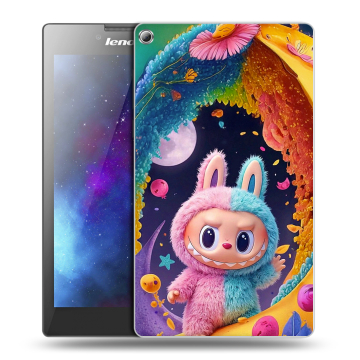 Силиконовый чехол на Lenovo Tab 2 A7-20 с принтом Labubu Лабубу