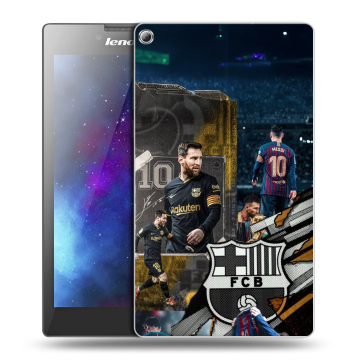 Силиконовый чехол на Lenovo Tab 2 A7-20 с принтом Messi Barcelona
