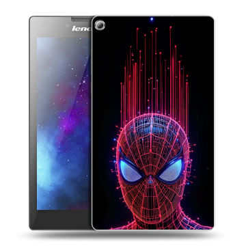 Силиконовый чехол на Lenovo Tab 2 A7-20 с принтом Spiderman Человек паук