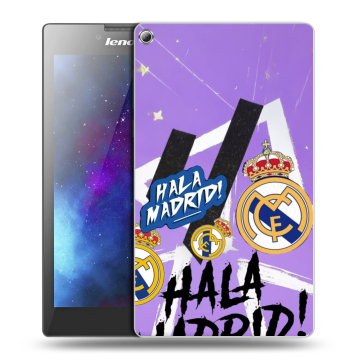 Силиконовый чехол на Lenovo Tab 2 A7-20 с принтом Real Madrid Реал Мадрид