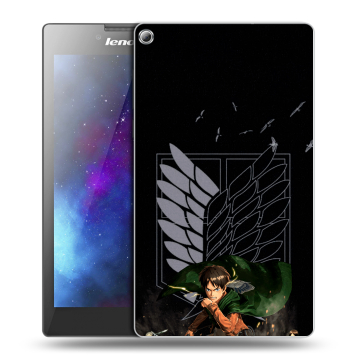 Силиконовый чехол на Lenovo Tab 2 A7-20 с принтом Атака титанов