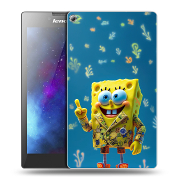 Силиконовый чехол на Lenovo Tab 2 A7-20 с принтом Спанч боб Спанчбоб