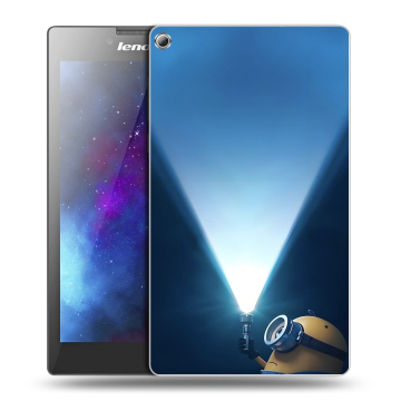 Силиконовый чехол на Lenovo Tab 2 A7-20 с принтом Миньоны