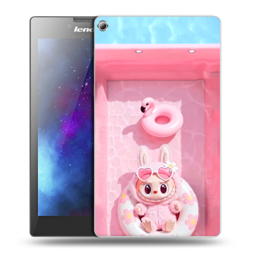Силиконовый чехол на Lenovo Tab 2 A7-20 с принтом Labubu Лабубу