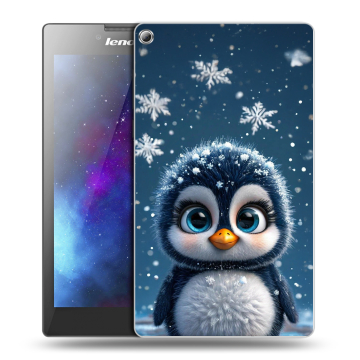 Силиконовый чехол на Lenovo Tab 2 A7-20 с принтом Новый год