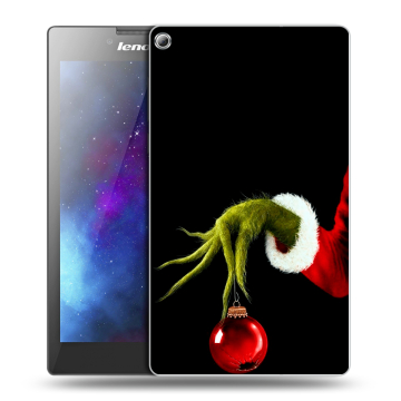 Силиконовый чехол на Lenovo Tab 2 A7-20 с принтом Новый год Гринч