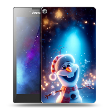 Силиконовый чехол на Lenovo Tab 2 A7-20 с принтом Новый год
