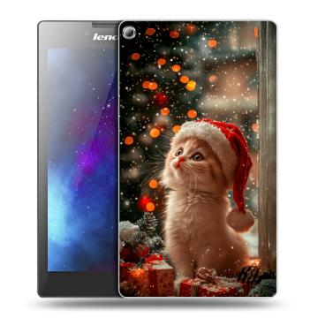 Силиконовый чехол на Lenovo Tab 2 A7-20 с принтом Новый год