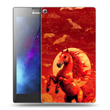 Силиконовый чехол на Lenovo Tab 2 A7-20 с принтом Новый год