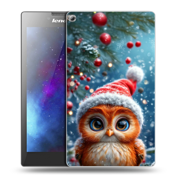 Силиконовый чехол на Lenovo Tab 2 A7-20 с принтом Новый год