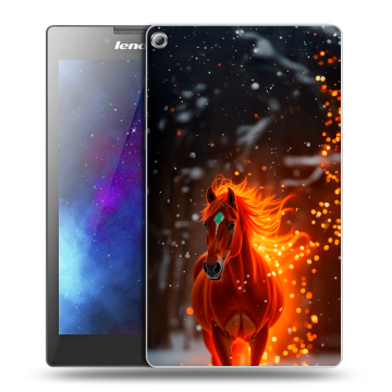 Силиконовый чехол на Lenovo Tab 2 A7-20 с принтом Новый год