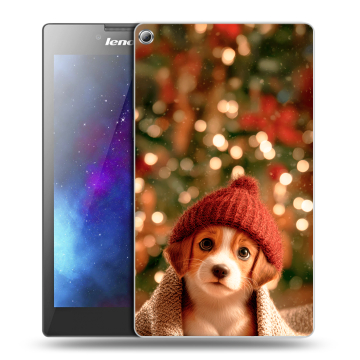 Силиконовый чехол на Lenovo Tab 2 A7-20 с принтом Новый год