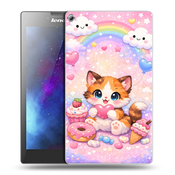 Силиконовый чехол на Lenovo Tab 2 A7-20 с принтом для девочек